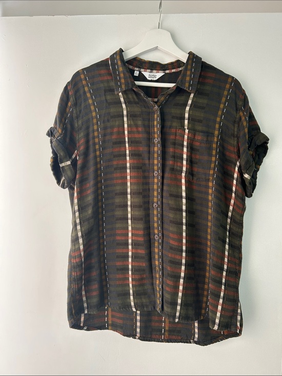Bridge & Burn Tops - Bridge & Burn sustainable series L button down linen shirt